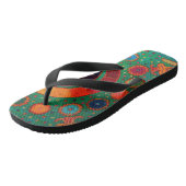 Tongs Sandales Huichol Serpent Mexicain (Incliné)