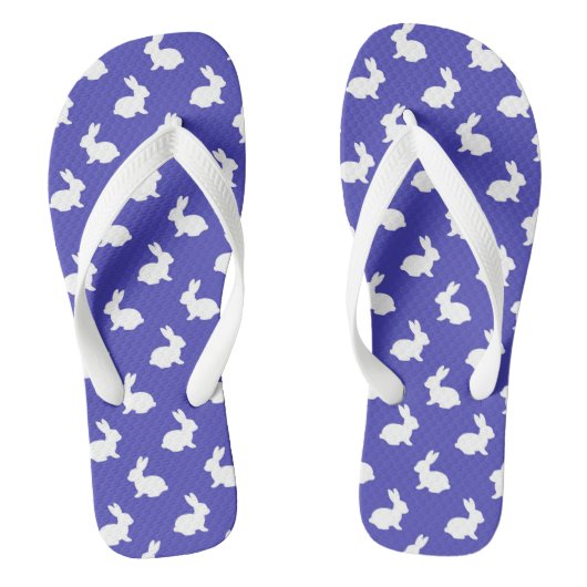Tongs Sandales lapin violet prune (Semelle)