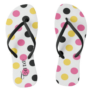 Tongs Sandales personnalisées à pois fantaisistes