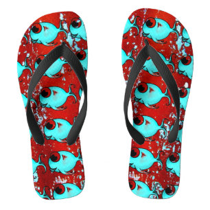 Tongs Sandales pour hommes Blue Fish