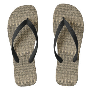 Tongs Sandales Tiki Hut Été Brun Tan Flip Flops