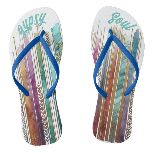 Tongs Sandales Tziganes. Boho Beachcomber (Semelle)