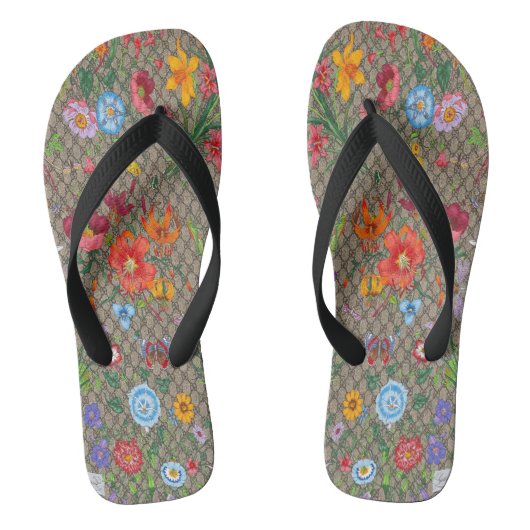 Tongs sandals with an innovative floral design (Semelle)