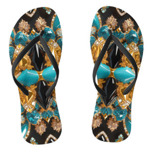 Tongs Sangles fines pour adultes aux couleurs des Bahama