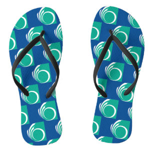 Tongs Sangles fines pour adultes avec drapeau d'Ottawa,
