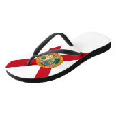 Tongs Sangles minces adultes avec Drapeau de Floride, Ét (Incliné)