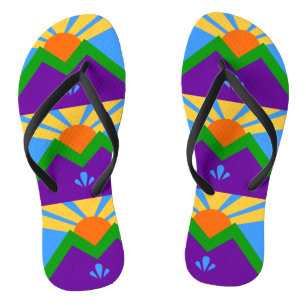 Tongs Sangles minces adultes avec drapeau de ressorts ma