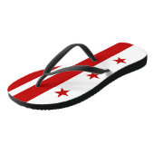 Tongs Sangles minces adultes avec drapeau de Washington  (Incliné)