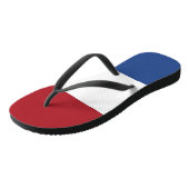 Tongs Sangles minces adultes avec drapeau Pays-Bas (Incliné)