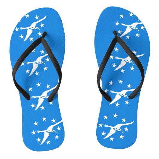 Tongs Sangles minces pour adultes avec Drapeau de Corpus (Semelle)