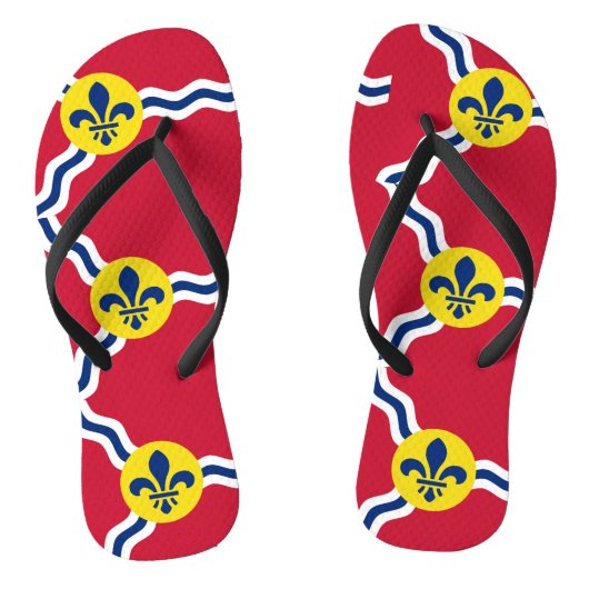 Tongs Sangles minces pour adultes avec drapeau de Saint- (Semelle)