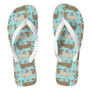 Tongs Saucisse Chien Dachshund Flip Flops Plage Chaussur