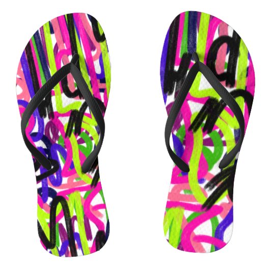 Tongs Scribbles en couleurs (Semelle)