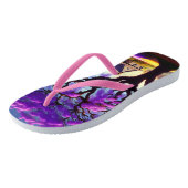 Tongs **"Sérénité Rustique : L'étreinte du jacaranda pou (Incliné)