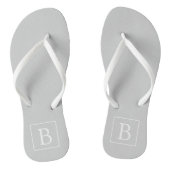 Tongs Simple Light Grey monogram (Semelle)