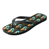 Tongs sirène à queue bleue (Incliné)