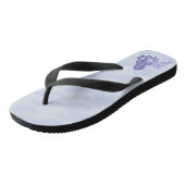 Tongs Sirène assise bleue (Incliné)