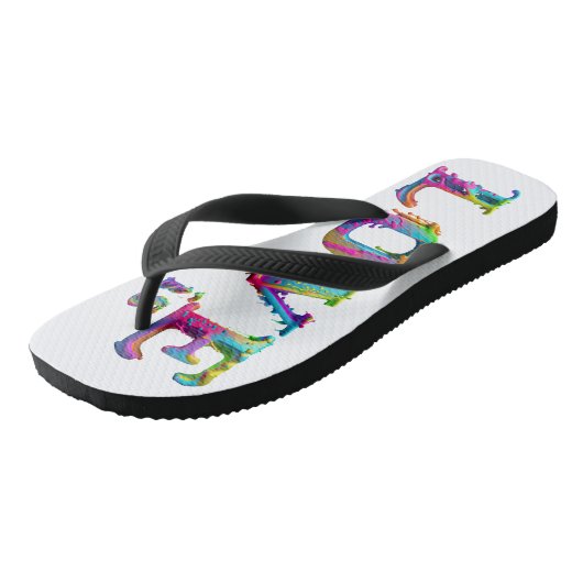 Tongs SlipperyJoe amour est l'amour goutte à goutte de f (Incliné)