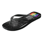 Tongs SlipperyJoe's Be You black brick wall walk figu (Incliné)
