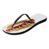 Tongs SlipperyJoe's hot dog niché doucement pain jaune v (Incliné)