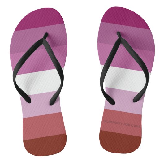 Tongs SlipperyJoe's lesbian pride flag feminine communit (Semelle)