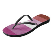 Tongs SlipperyJoe's lesbian pride flag feminine communit (Incliné)