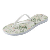 Tongs Soft Mint Green Garden Motif (Incliné)