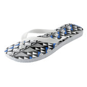 Tongs Soleil sud-ouest et pluie en bleu (Incliné)