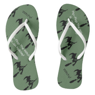 Tongs Sorcière sur Broomstick