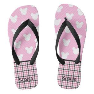 Tongs Souris rose et blanc