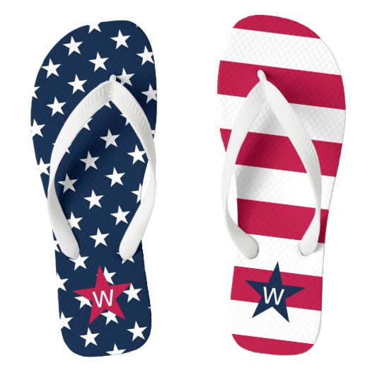 Tongs Stars Stripes Monogramme American Flip Flops (Semelle)
