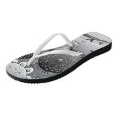 Tongs Steampunk blk&wht Mandalas (Incliné)