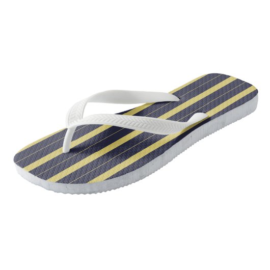 Tongs Stripes Blue and Yellow (Incliné)
