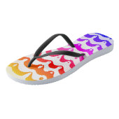 Tongs Stripes de Jazzy Tropical (Incliné)