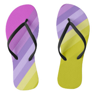 Tongs Striqué, lumineux, arc-en-ciel