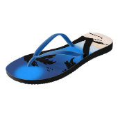 Tongs Summer Beach Palm Trees Midnight Blue (Incliné)