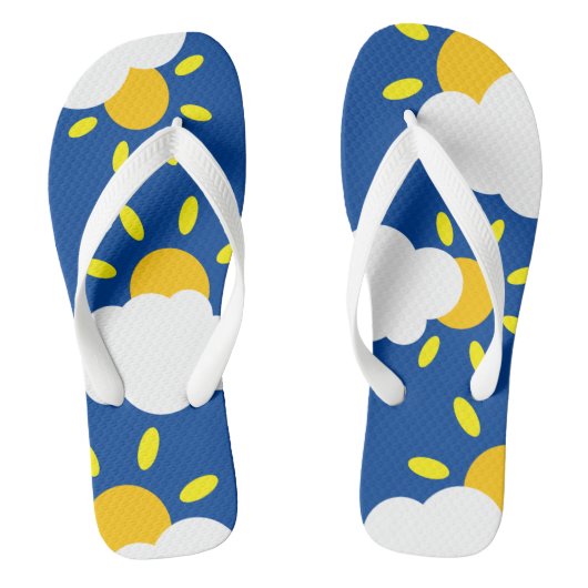 Tongs Sunshine Météo ensoleillée Flip Flops Plage Chauss (Semelle)