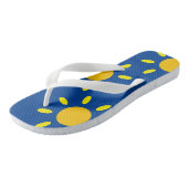 Tongs Sunshine Météo ensoleillée Flip Flops Plage Chauss (Incliné)