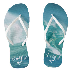 Tongs Surf vers le haut de la typographie et de la