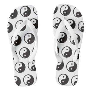 Tongs Symbole Yin Yang - tatouage solide