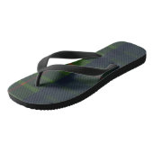 Tongs Tartan écossais rouge bleu vert (Incliné)