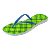 Tongs Tartan vert À damiers Motif plaid-57578 (Incliné)