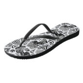 Tongs Tatouage Tribal Portrait de Fille Africaine (Incliné)