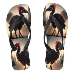 Tongs "Techno-Feathers : Le robot futuriste Emu"