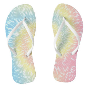 Tongs Teinture colorée Batik style hippy