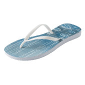 Tongs Tempête de pluie bleue (Incliné)