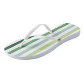 Tongs Tendance à rayures vertes (Incliné)
