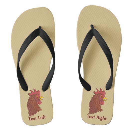 Tongs Tête de Coq Rouge (Semelle)