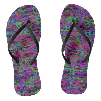 Tongs Texture Abstrait Multicolore Vibrant