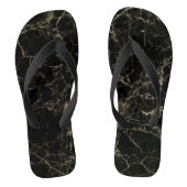 Tongs Texture abstraite dorée (Semelle)